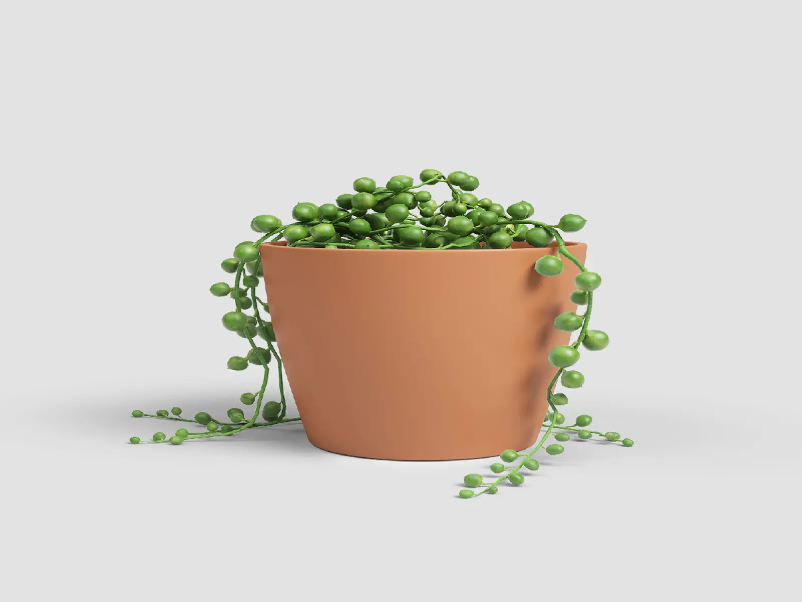 Květináč NÚBIA, 17cm, keramika, oranžová (DOPRODEJ)|LIGHT TERRACOTTA (DOPRODEJ)|Artevasi