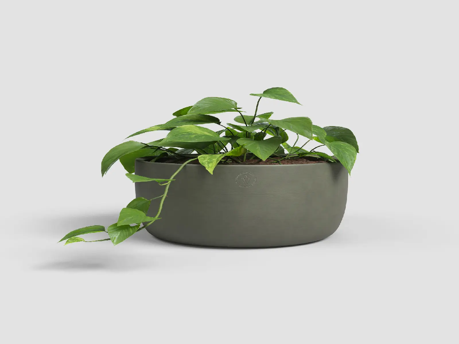 Mísa|květináč URANIA, 30cm, keramika, zelená|OLIVE GREEN|Artevasi