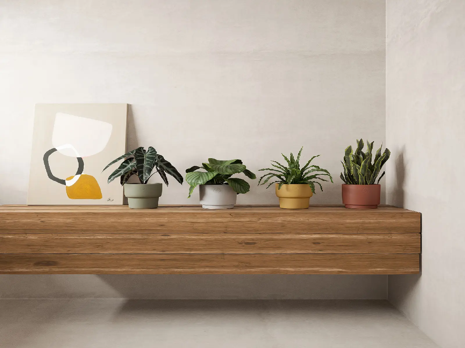 Květináč ECHO, 20cm, keramika, sv.šedá|LIGHT GREY|Artevasi