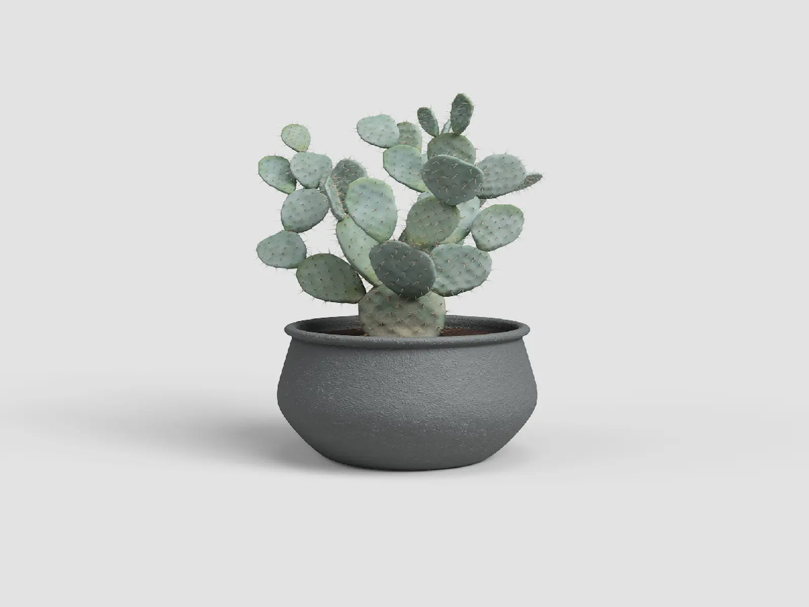 Květináč ARTEMIS, 21cm, keramika, tm.šedá|ANTHRACITE|Artevasi