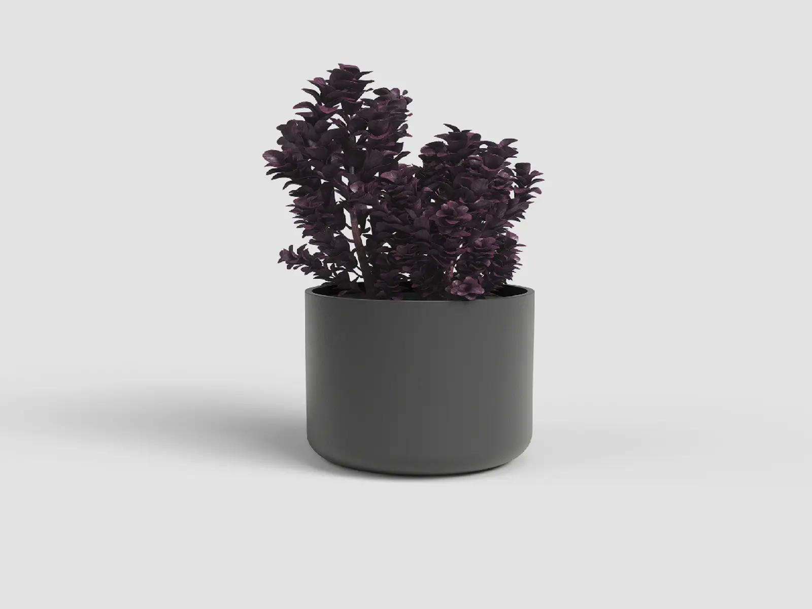 Květináč JUNO, 19cm, keramika, tm.šedá|ANTHRACITE|Artevasi