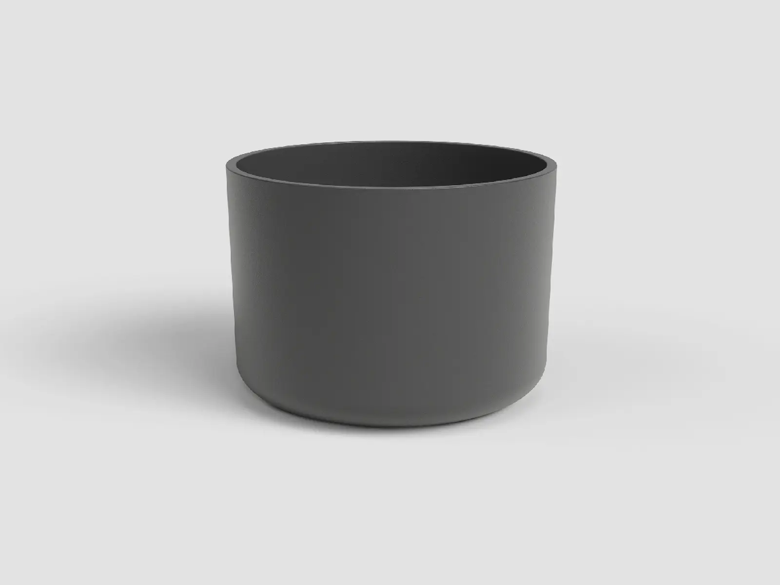 Květináč JUNO, 21cm, keramika, tm.šedá|ANTHRACITE|Artevasi