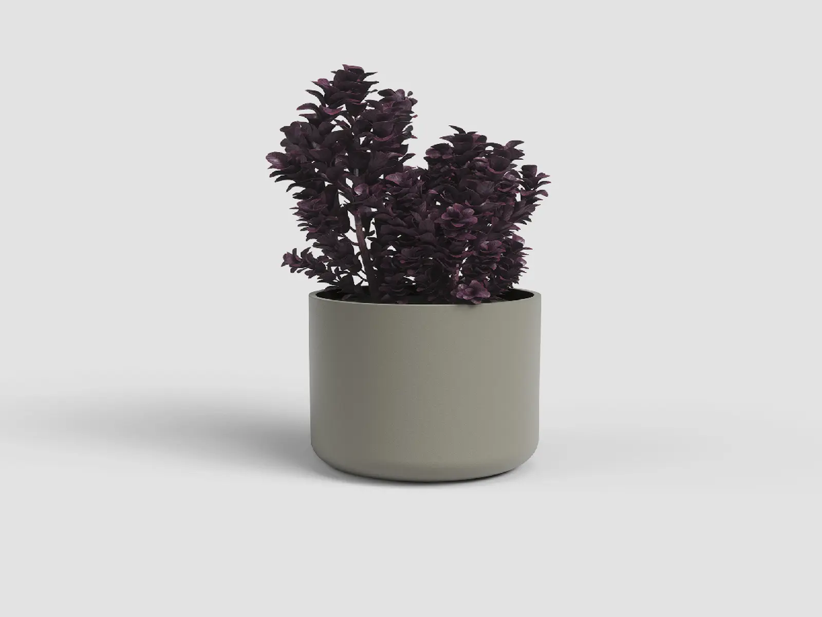 Květináč JUNO, 21cm, keramika, šedá|TAUPE|Artevasi