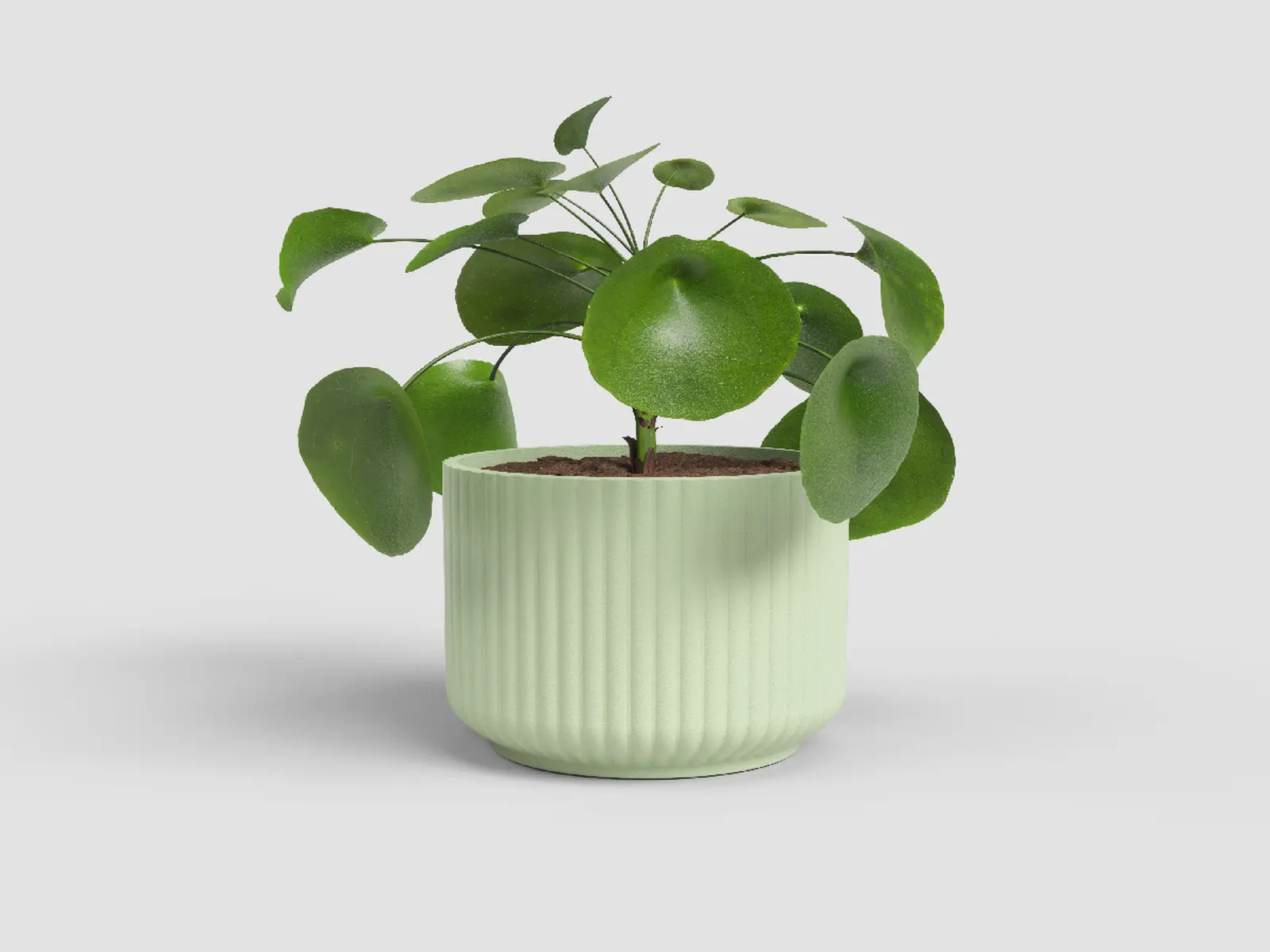 Květináč LUNA, 19cm, keramika, sv.zelená|LIGHT GREEN|Artevasi