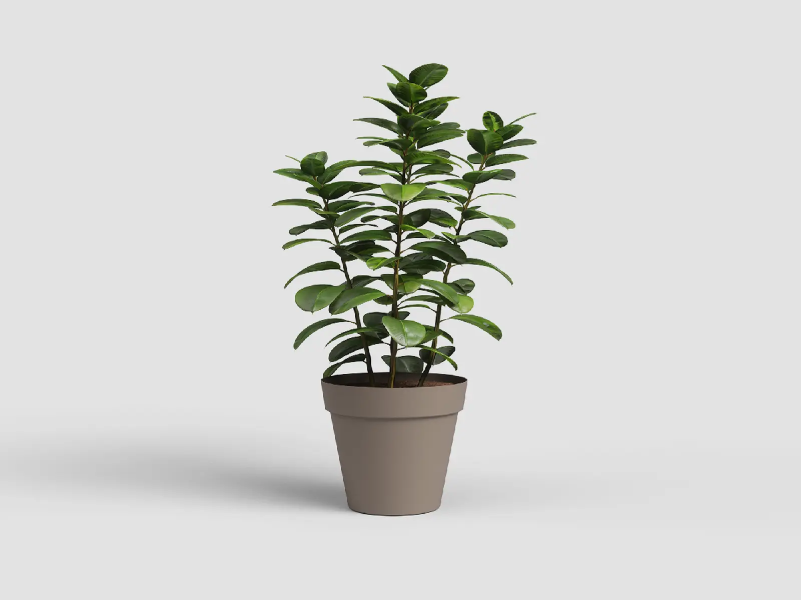 Květináč CAPRI, 46cm, plast, šedá|MATTE TAUPE|Artevasi