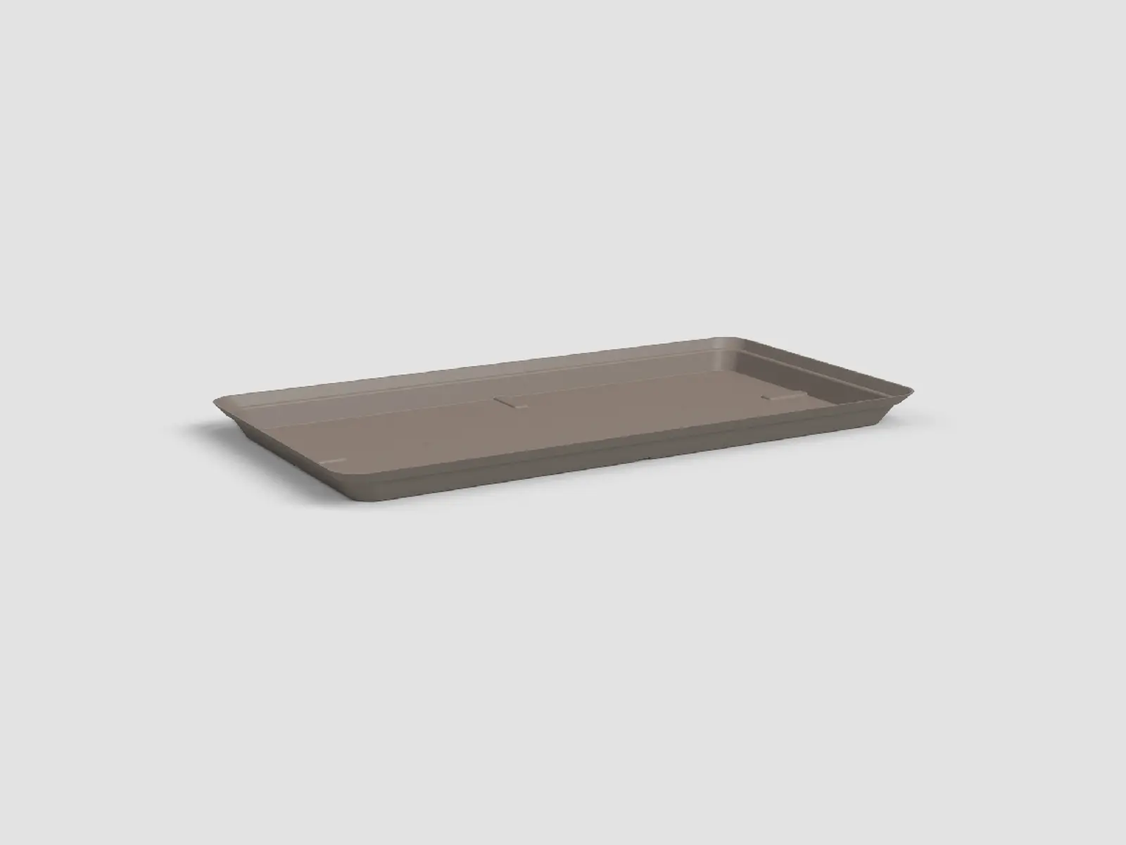 Tácek pod květináč|truhlík CAPRI, 60cm, plast, šedá|MATTE TAUPE|Artevasi