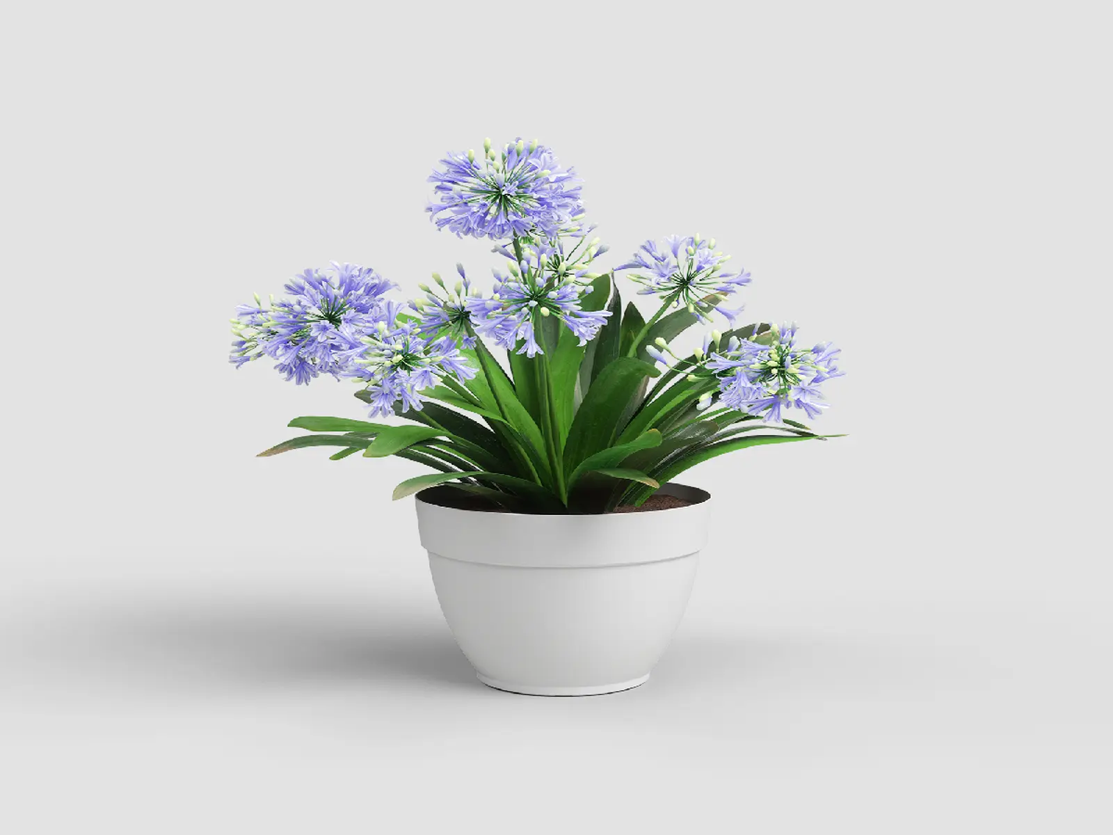Květináč CAPRI, 30cm, plast, bílá|WHITE|Artevasi