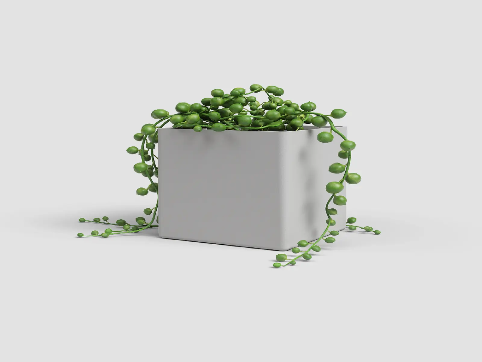Květináč OSLO, čtvercový, 11cm, plast, sv.šedá|LIGHT GREY|Artevasi