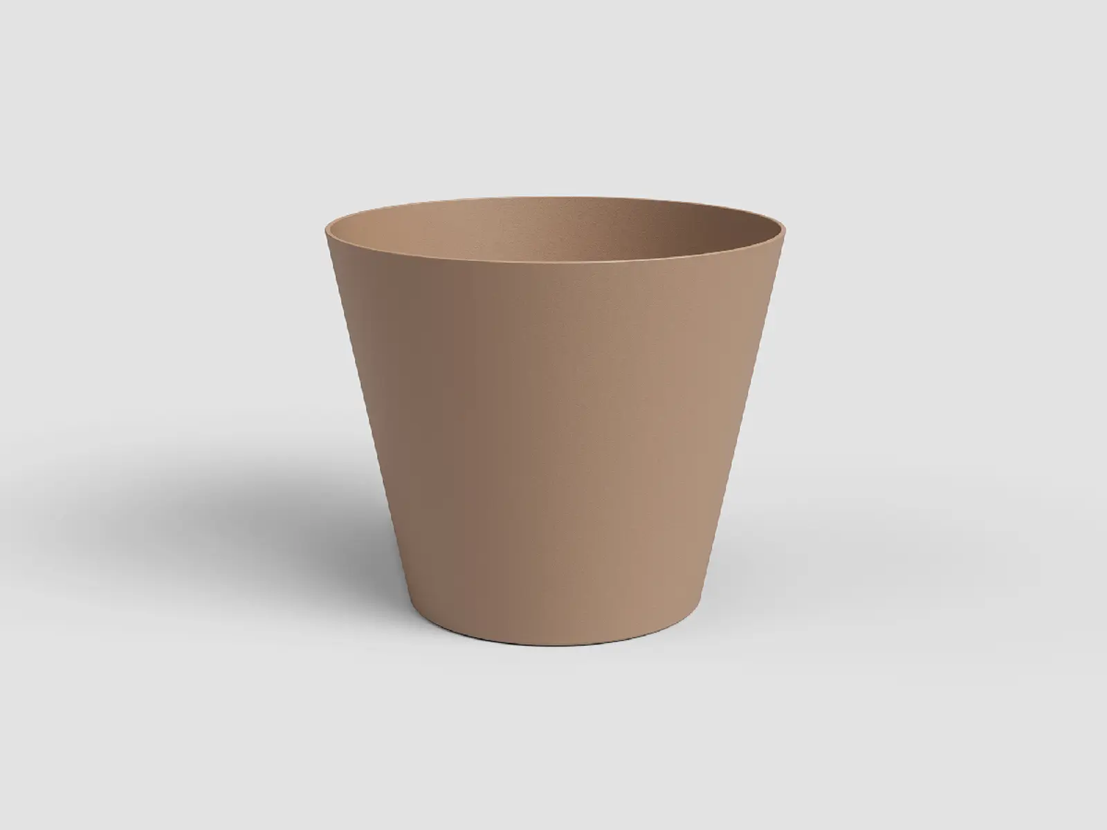 Květináč PORTO, na orchidej, 15cm, plast, tm.béžová (DOPRODEJ)|DARK BEIGE (DOPRODEJ)|Artevasi