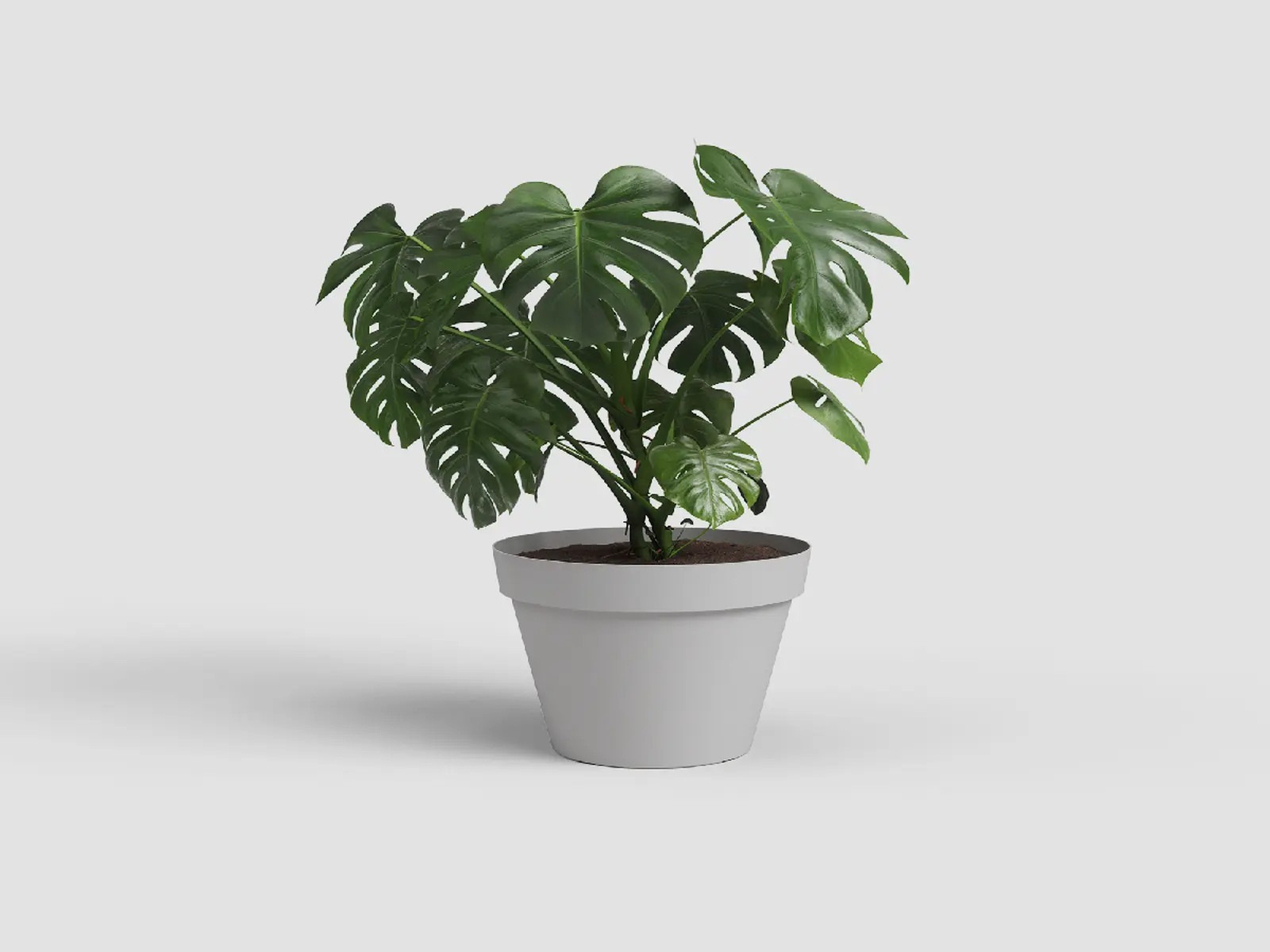 Květináč CAPRI, 40cm, plast, sv.šedá|LIGHT GREY|Artevasi