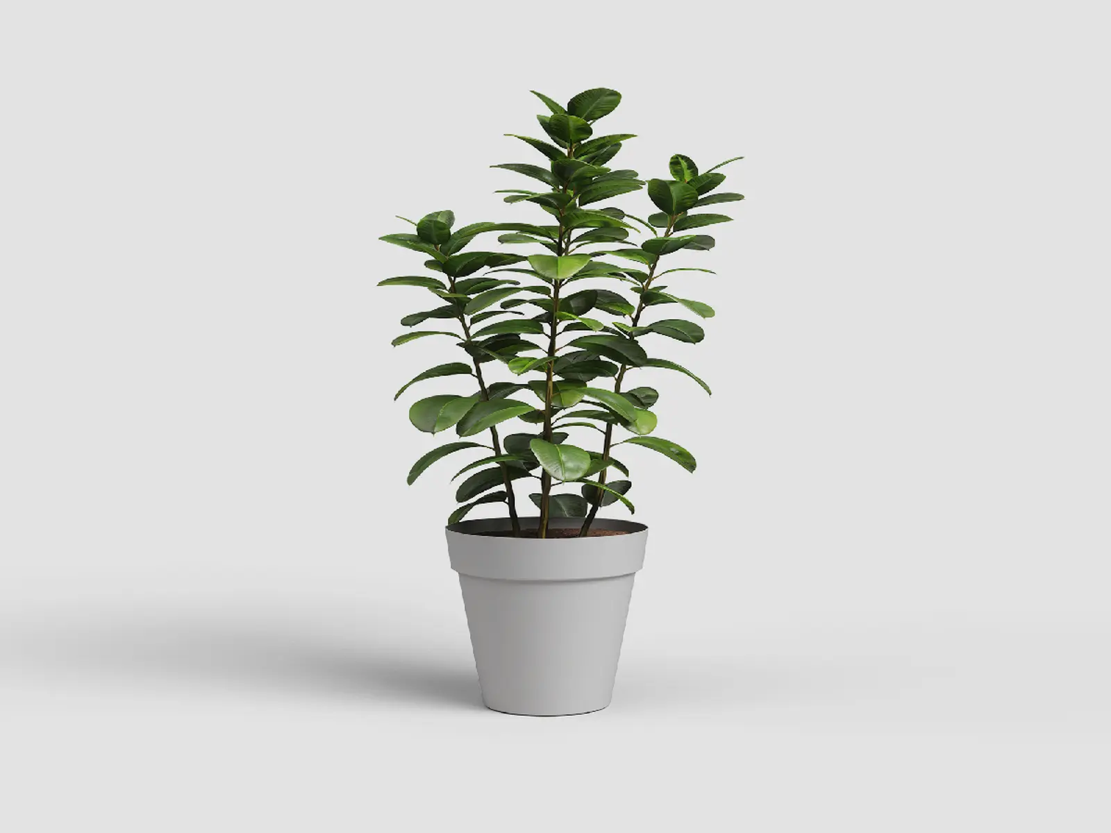 Květináč CAPRI, 46cm, plast, sv.šedá|LIGHT GREY|Artevasi