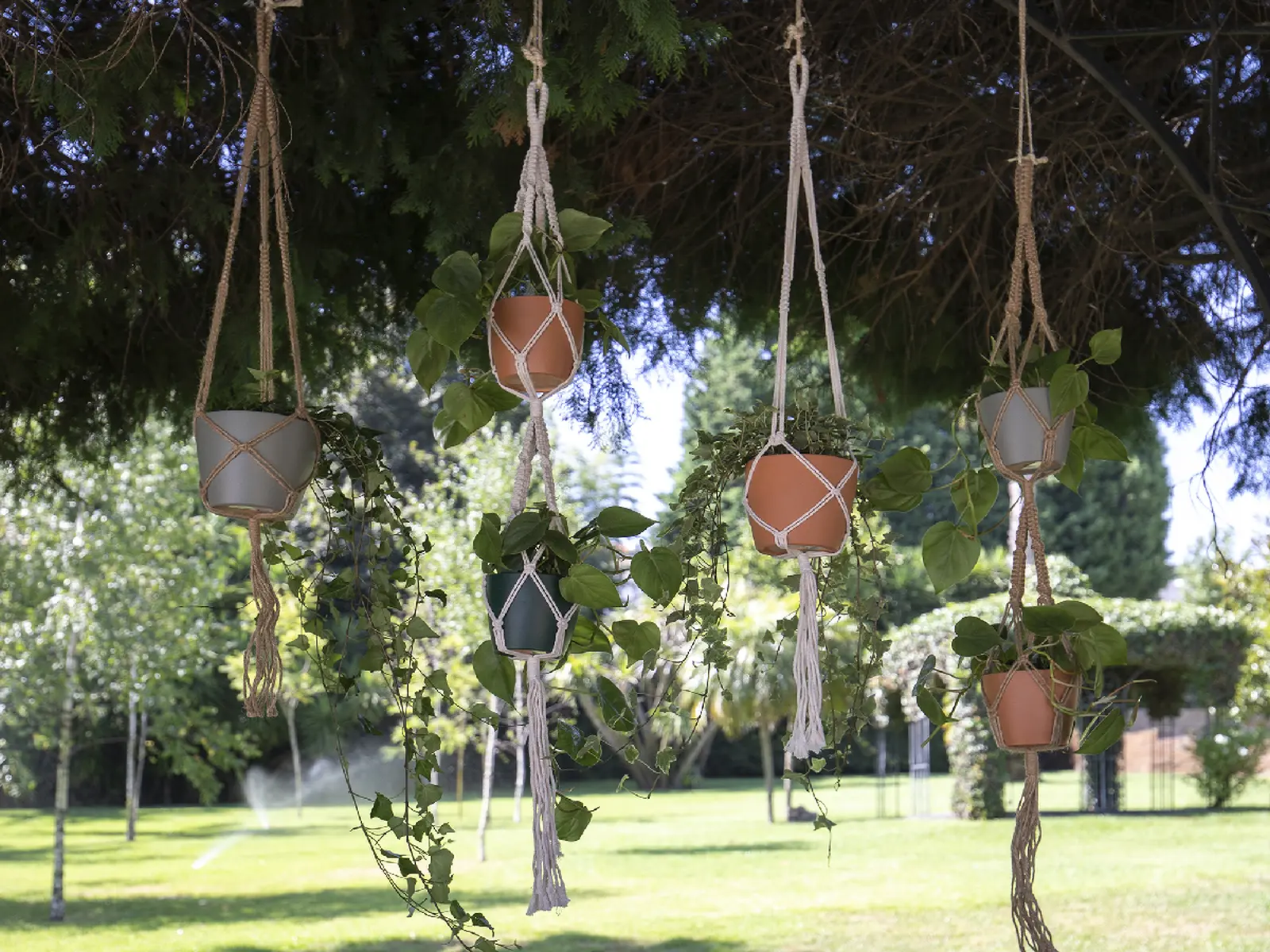 Závěs na květináč MACRAMÉ, 100cm, přírodní|NATURAL|Artevasi