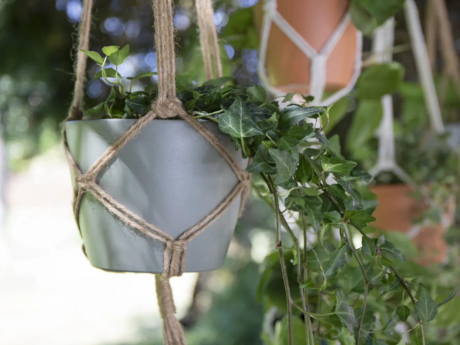 Závěs na květináč MACRAMÉ, 100cm, přírodní|NATURAL|Artevasi