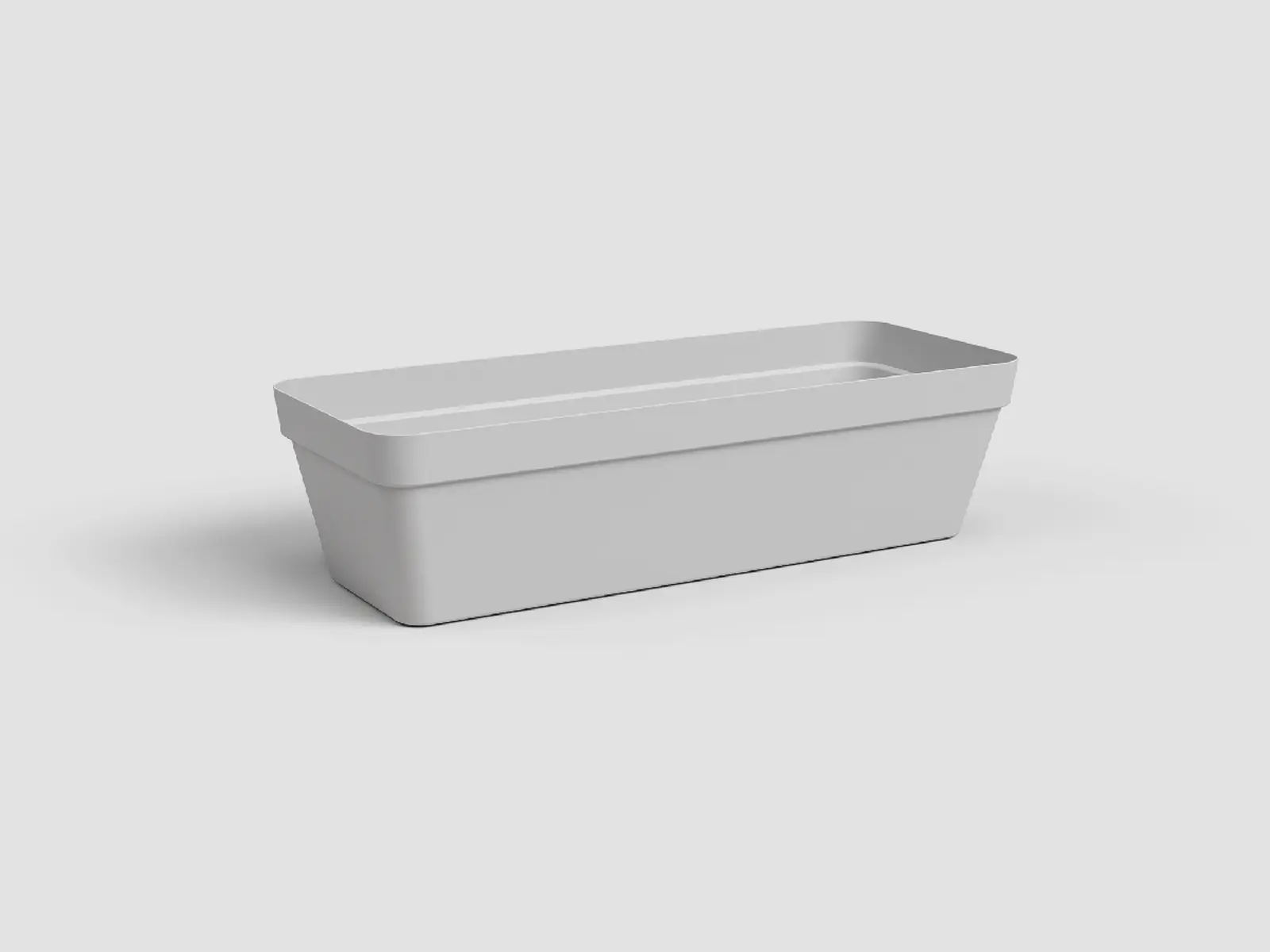 Truhlík CAPRI, 50cm, plast, sv.šedá|LIGHT GREY|Artevasi