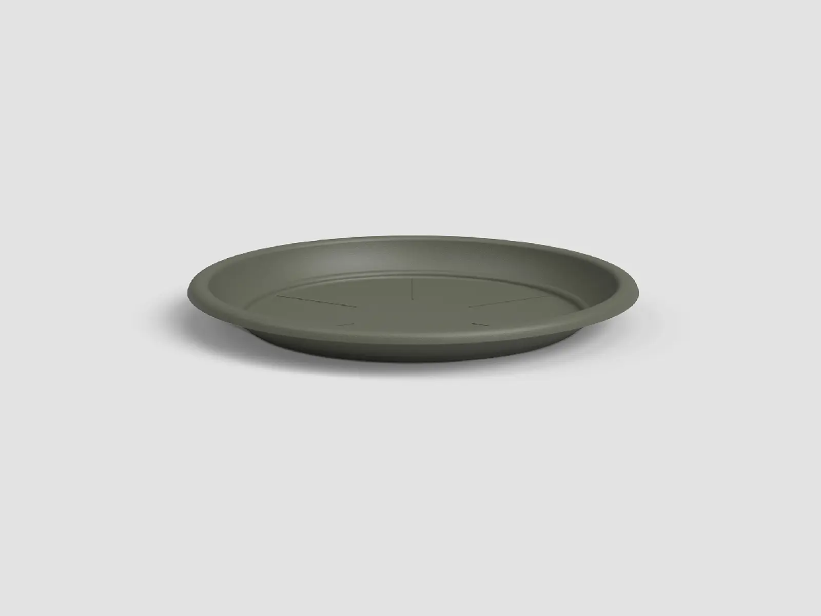 Tácek pod květináč, kulatý, 22cm, plast, zelená|DRY GREEN|Artevasi