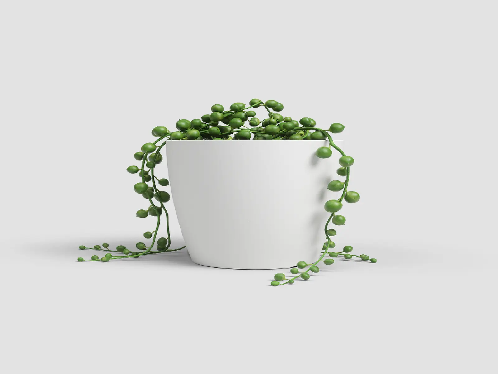 Květináč SAN REMO, 6cm, plast, bílá|WHITE|Artevasi