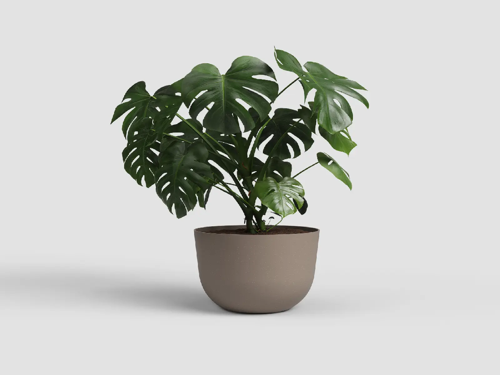 Květináč HAVANA, 20cm, plast, šedá|LINEN TAUPE|Artevasi
