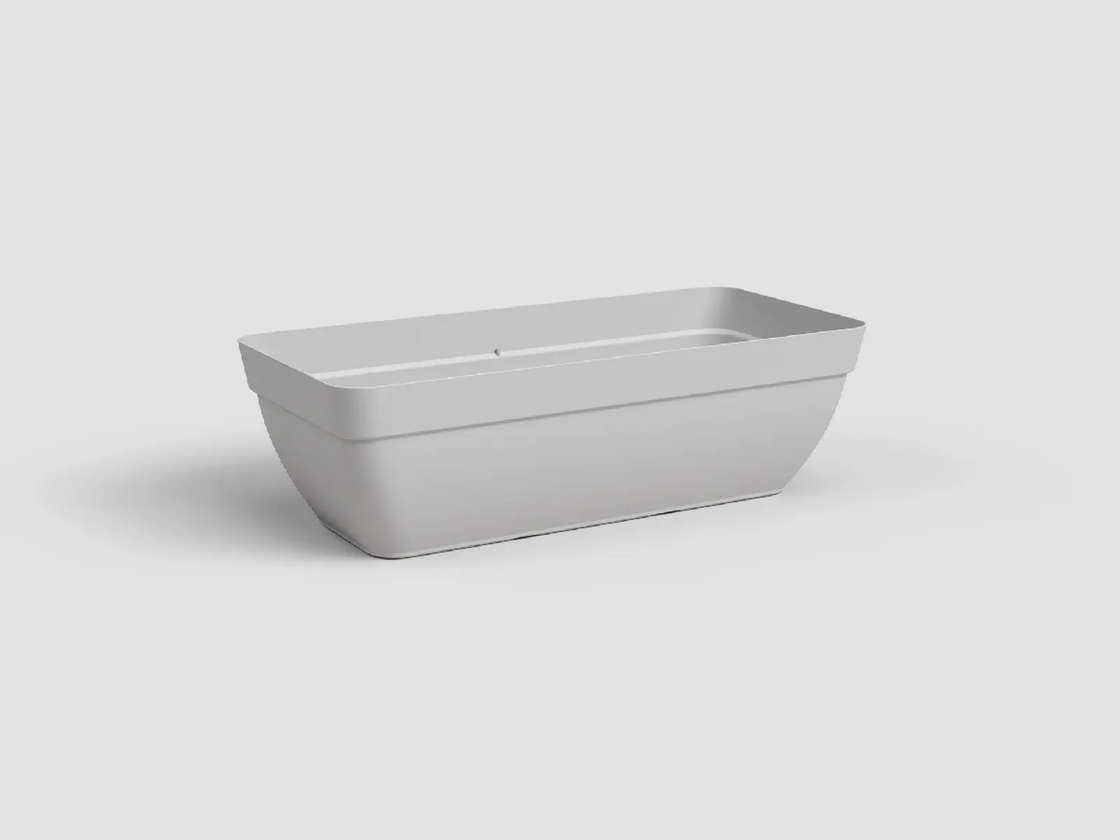 Truhlík CAPRI, XL, 80x34x37cm, plast, sv.šedá|LIGHT GREY|Artevasi