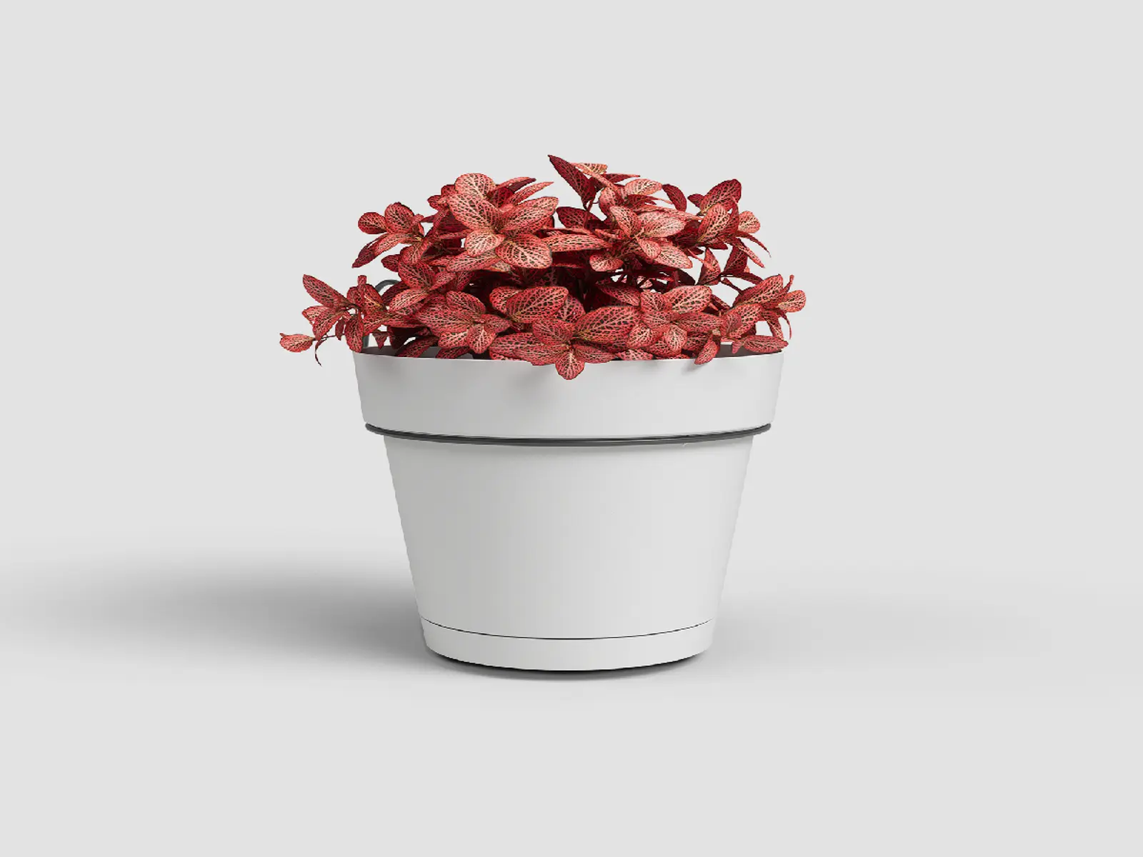 Květináč CAPRI, závěsný, na balkon, 20cm, plast, bílá|WHITE|Artevasi