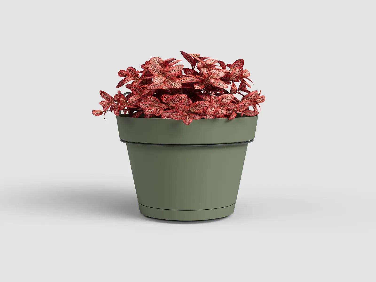 Květináč CAPRI, závěsný, na balkon, 20cm, plast, zelená|ASH GREEN|Artevasi