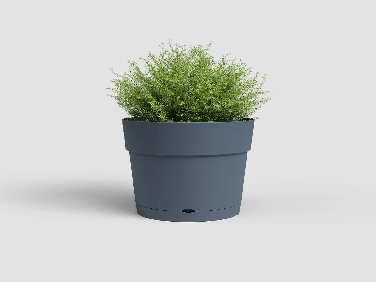 Květináč CAPRI, se zásob. na vodu, 30cm, plast, modrá|SLATE BLUE|Artevasi