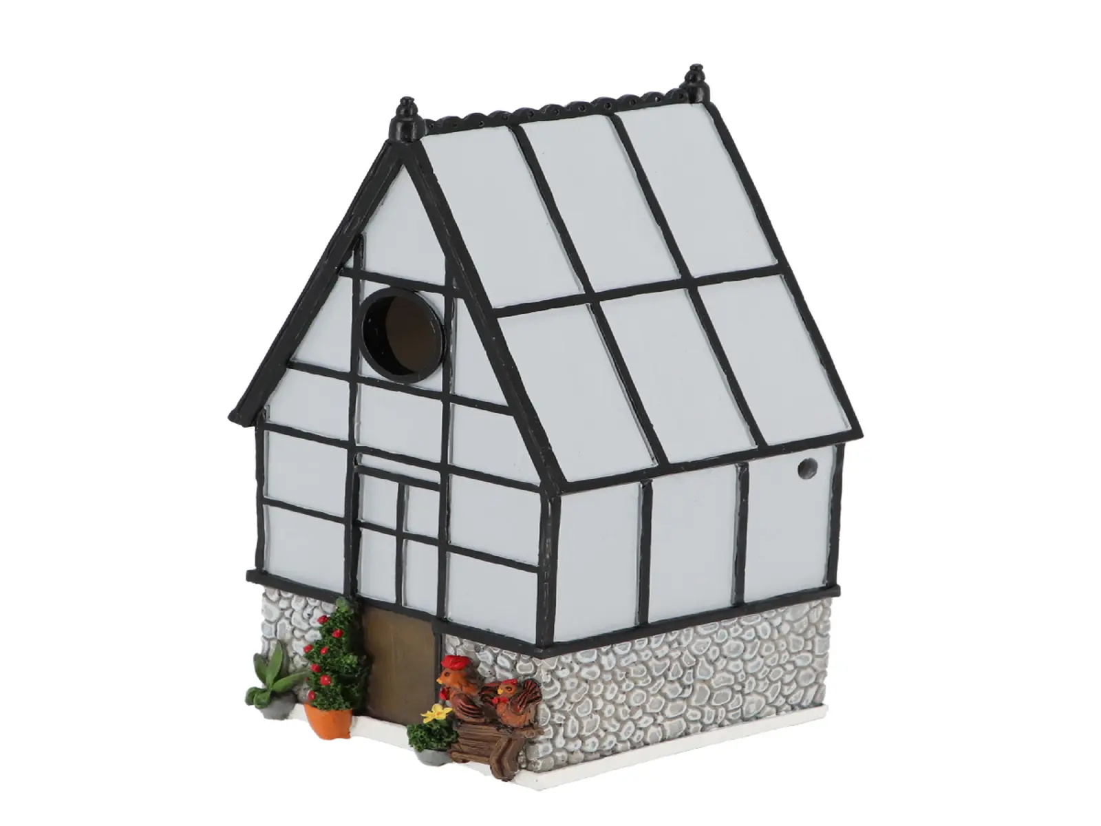 Budka pro ptáčky GREEN HOUSE, v. 25cm, bílá|Esschert Design