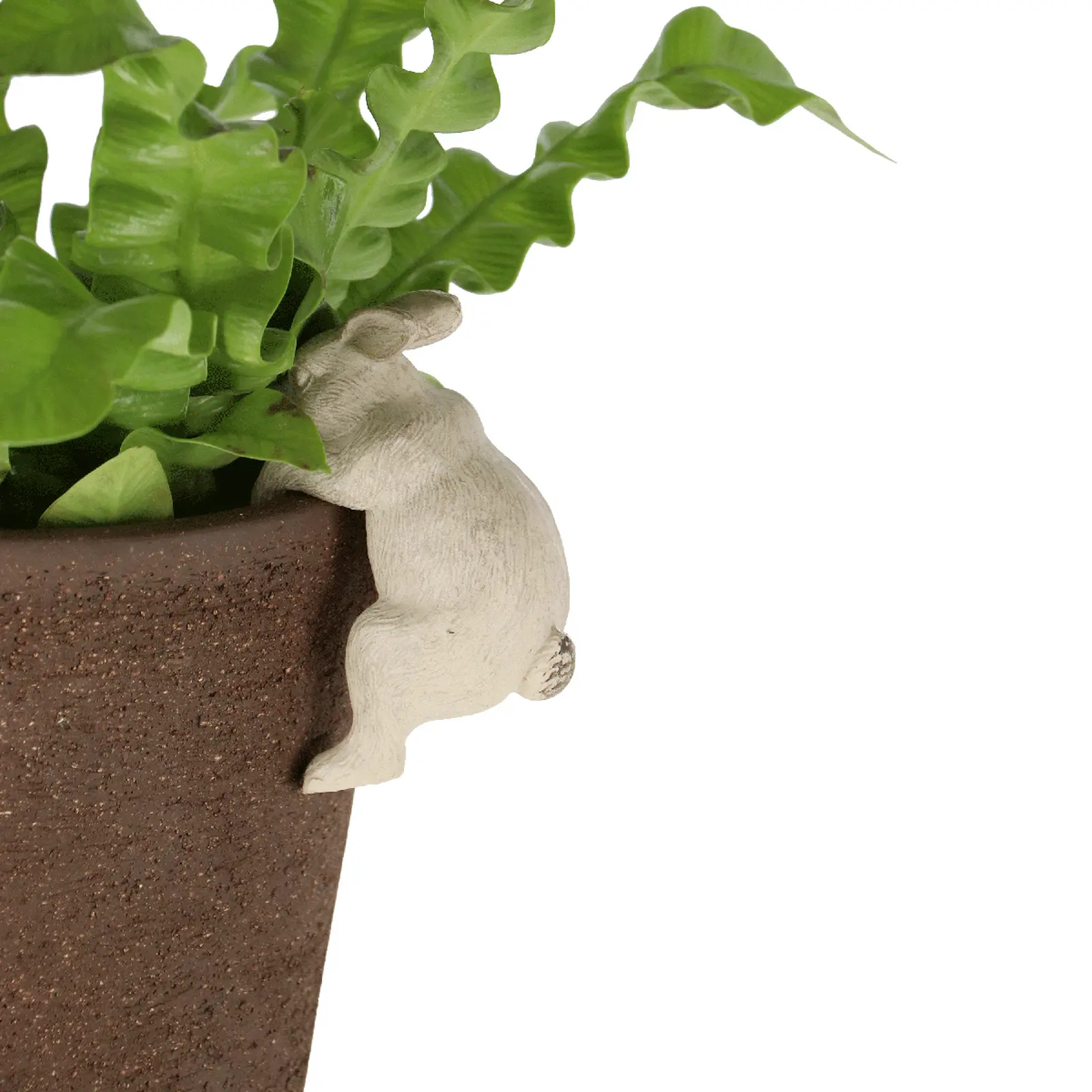 Dekorace na květináč RABBIT, králík závěsný, bílá, 6x4x9cm|Esschert Design