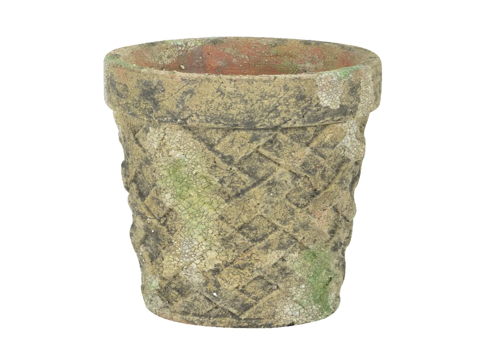 Květináč Mech AGED CERAMIC , set 3ks - 15 cm, 20 cm a 24 cm (DOPRODEJ)|Esschert Design