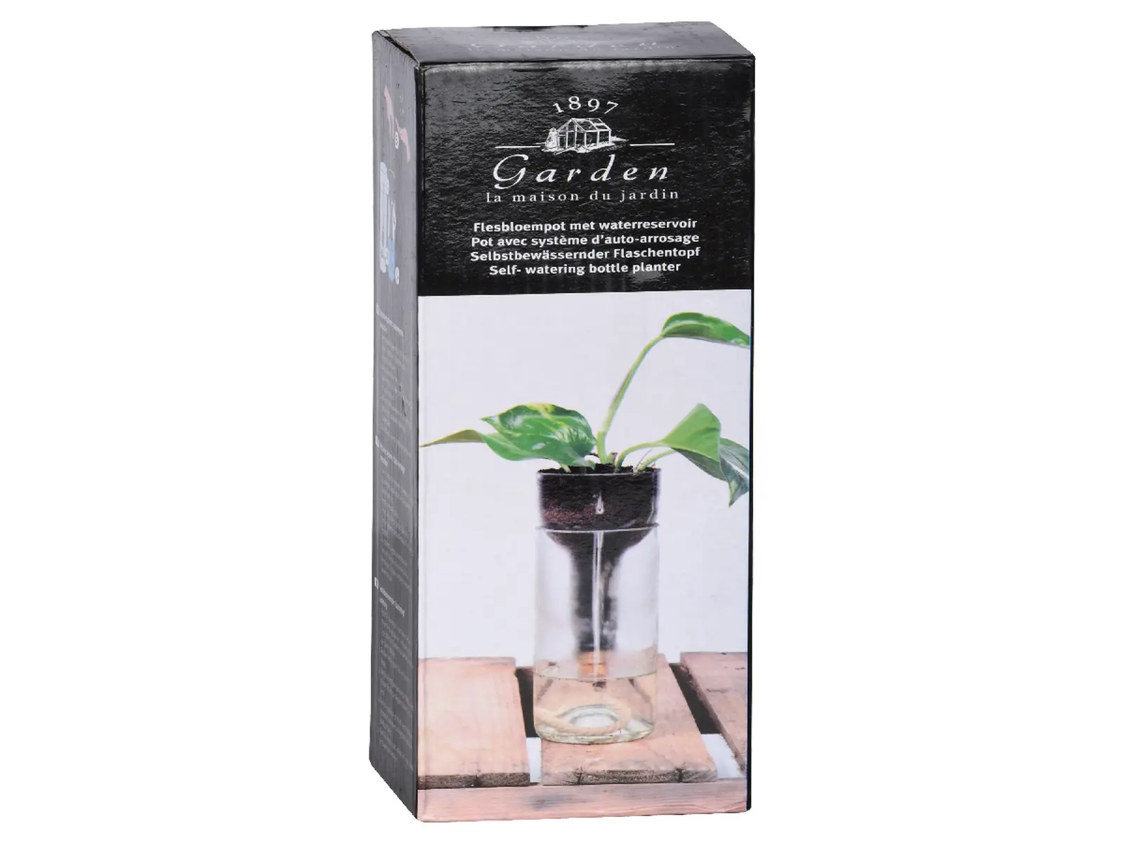 Květináč/Pěstírna se samozávlahou ESSCHERT´S GARDEN 0,5L, čirá|Esschert Design