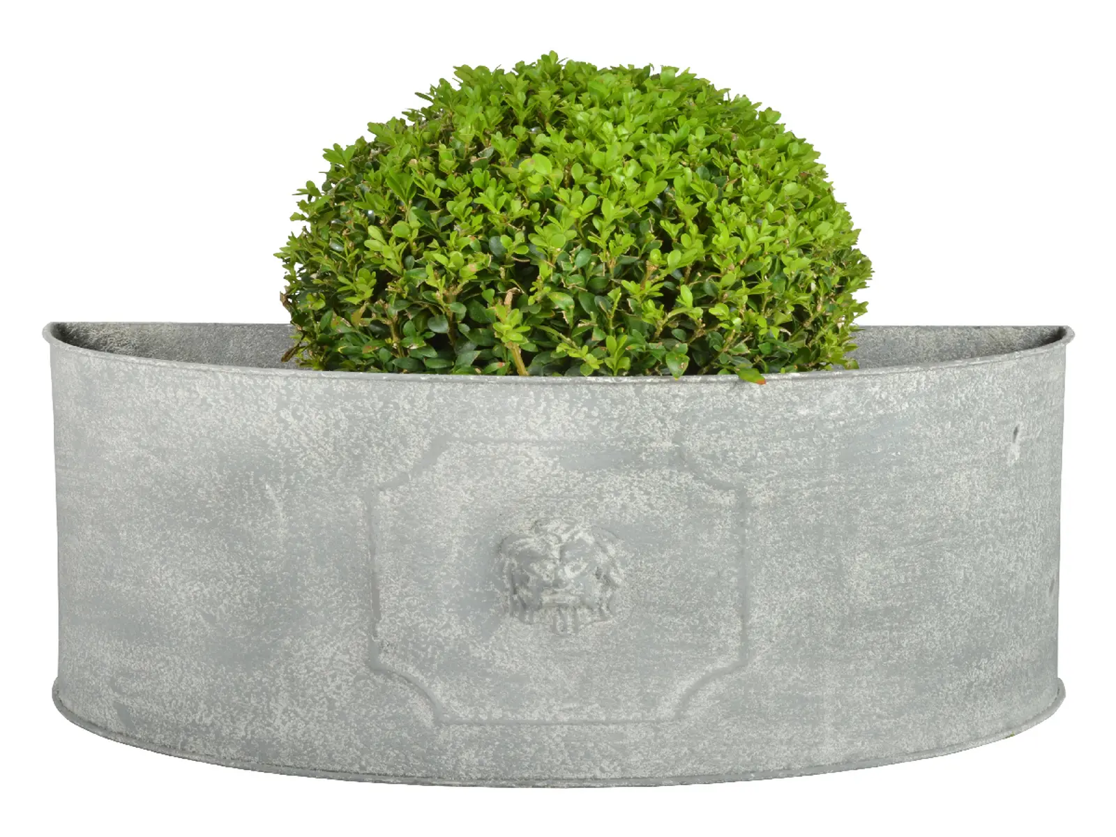Květináč AGED METAL půlkulatý, set 2ks (DOPRODEJ)|Esschert Design