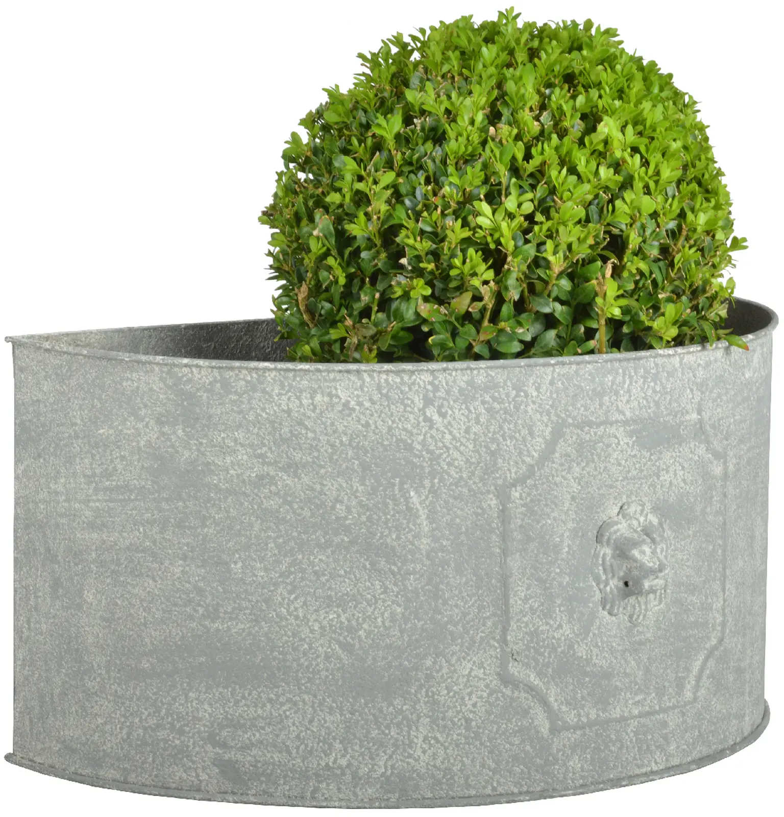 Květináč AGED METAL půlkulatý, set 2ks (DOPRODEJ)|Esschert Design