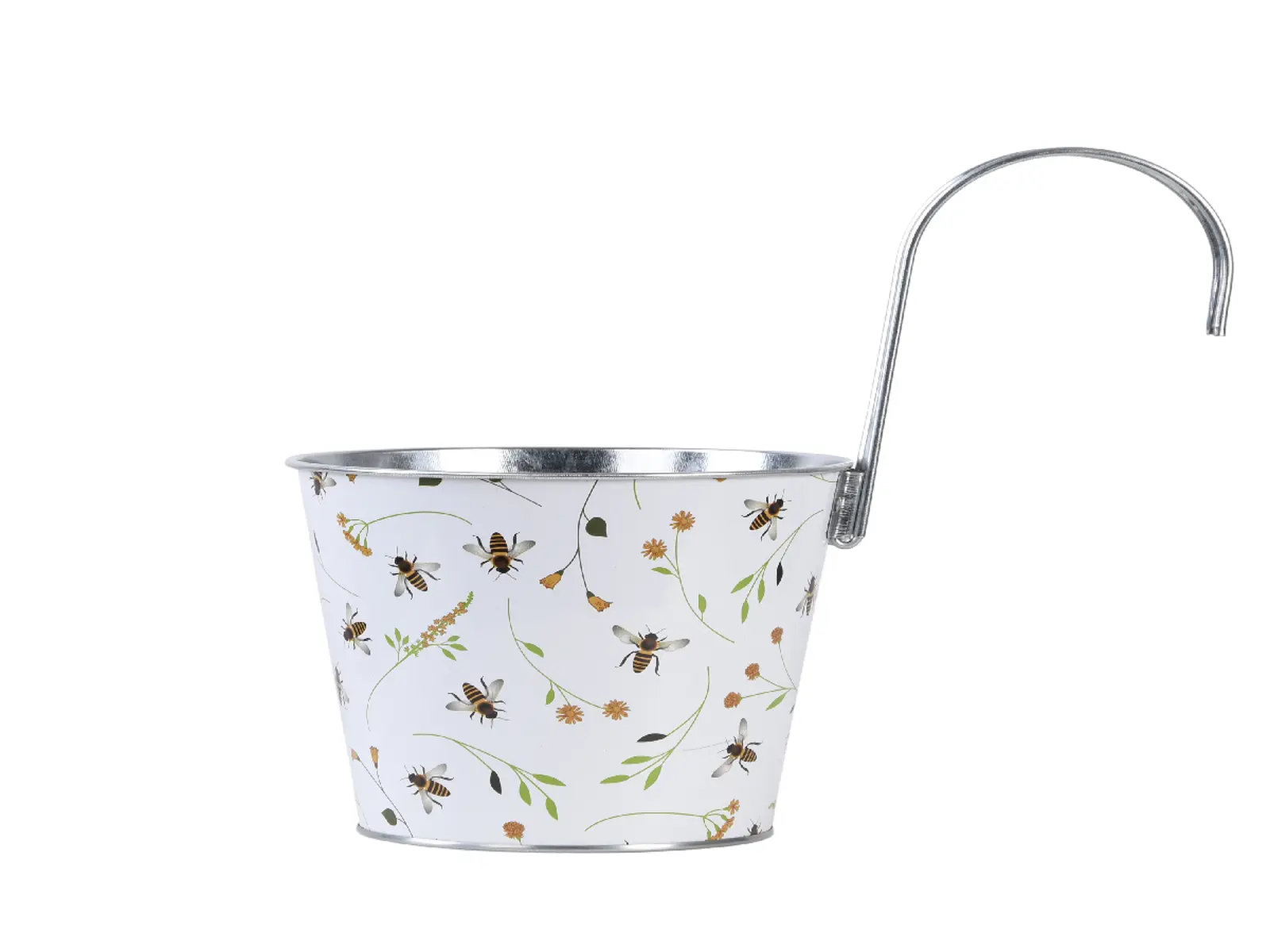 Květináč závěsný, potisk BEE, oválný|Esschert Design