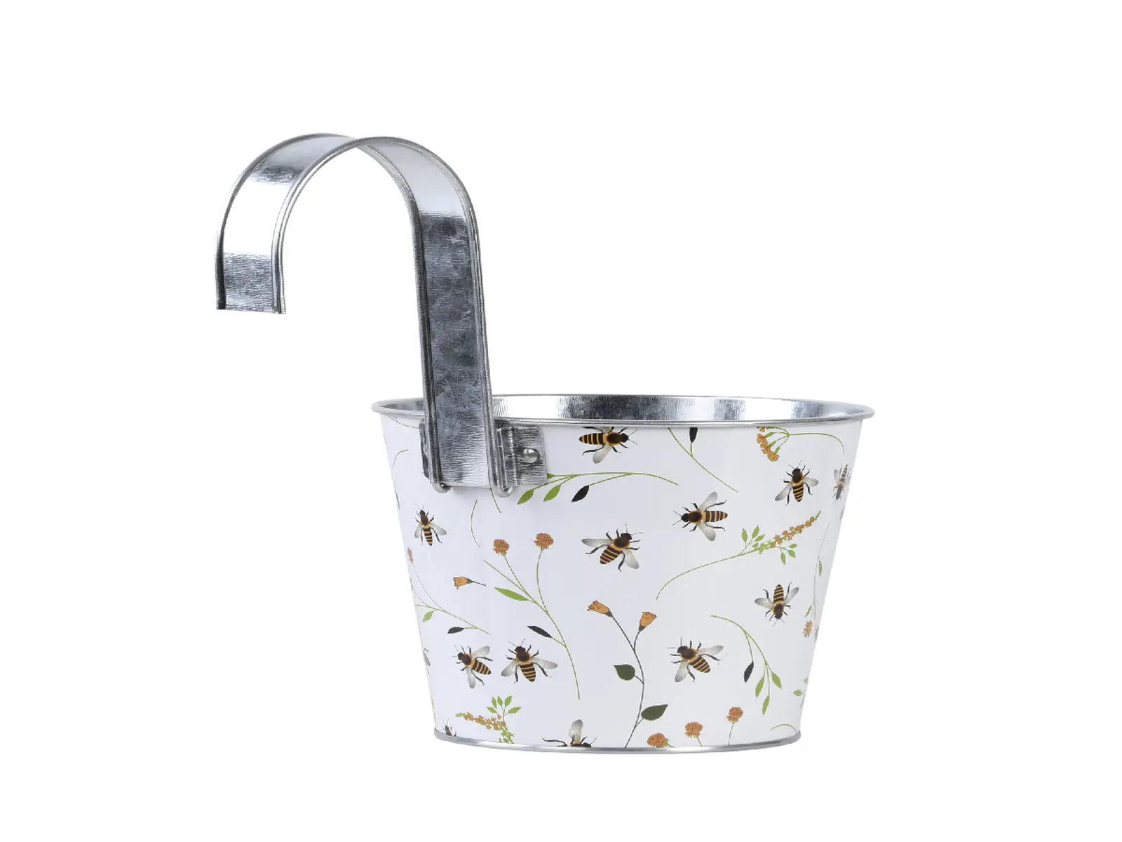 Květináč závěsný, potisk BEE, oválný|Esschert Design