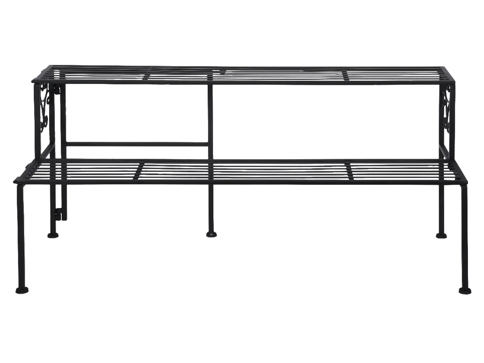 Etažér ESSCHERT´S GARDEN 2 patra, skládací, černá, 79cm|Esschert Design