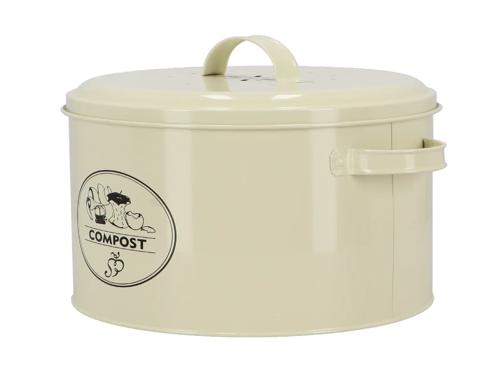 Dóza SECRETS DU POTAGER na BIOODPAD, velikost: 6 L, barva: krémová bílá|Esschert Design