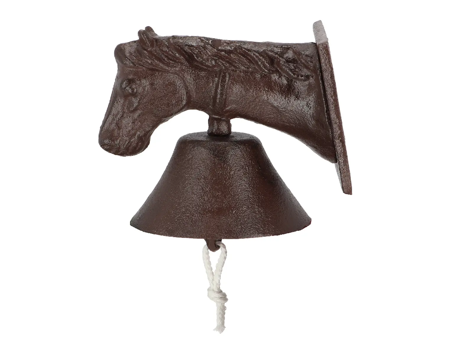 Zvonek s koněm HORSE BEST FOR BOOTS, litina, 12x17x19cm, hnědá|Esschert Design