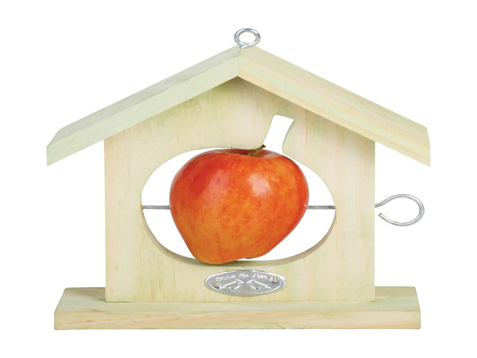 Krmítko pro ptáčky BEST FOR BIRDS na jablíčko, 19 x 6 x 20 cm, balení obsahuje 3 kusy!|Esschert Design