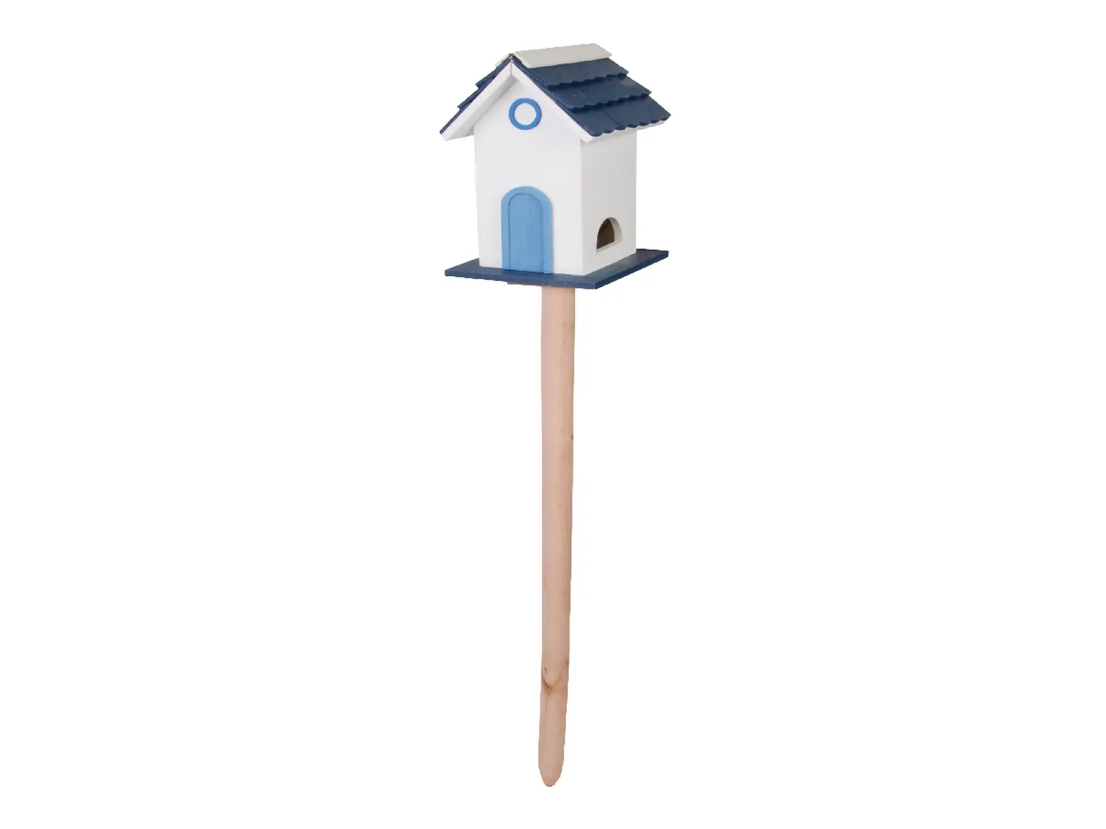 Krmítko pro ptáčky DOMEČEK SCANDI, 114cm, modrá(1)/hnědá(2)/bílá(3)/béž(4) (DOPRODEJ) (balení obsahuje 4 kusy!)|Esschert Design