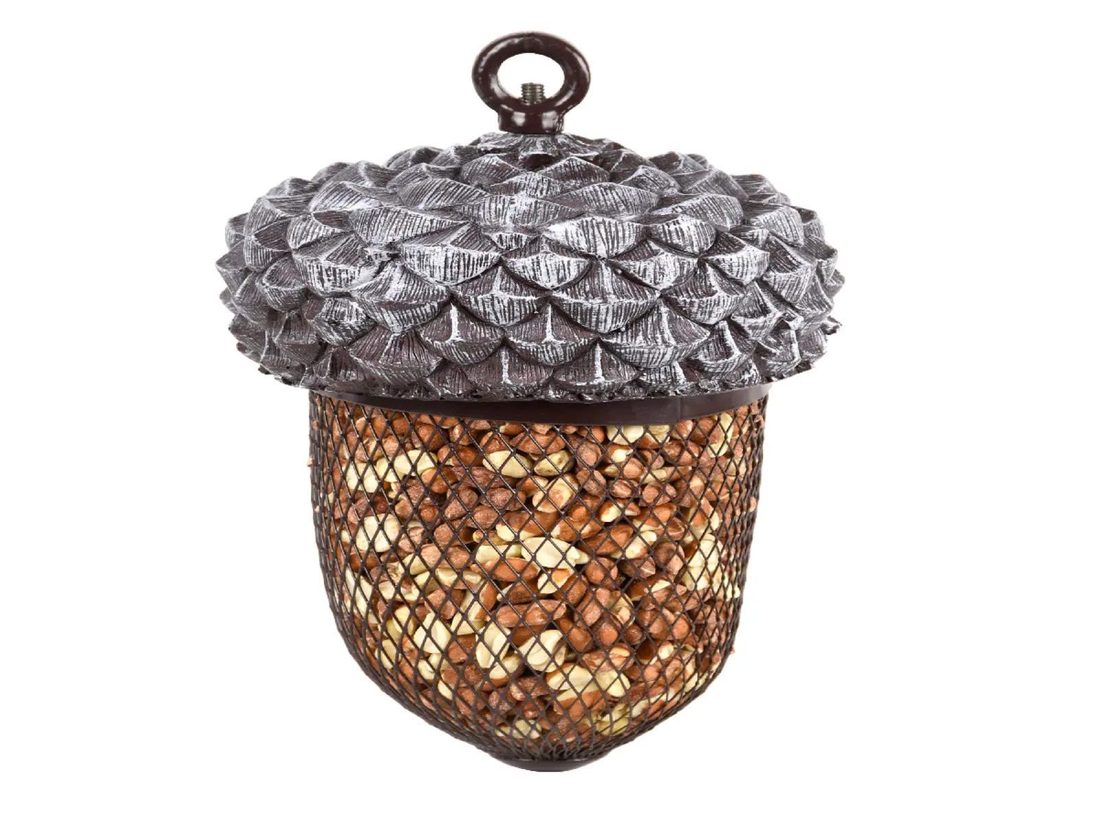Krmítko pro ptáky ŽALUD, BEST FOR BIRDS, 14x21cm, šedá|Esschert Design