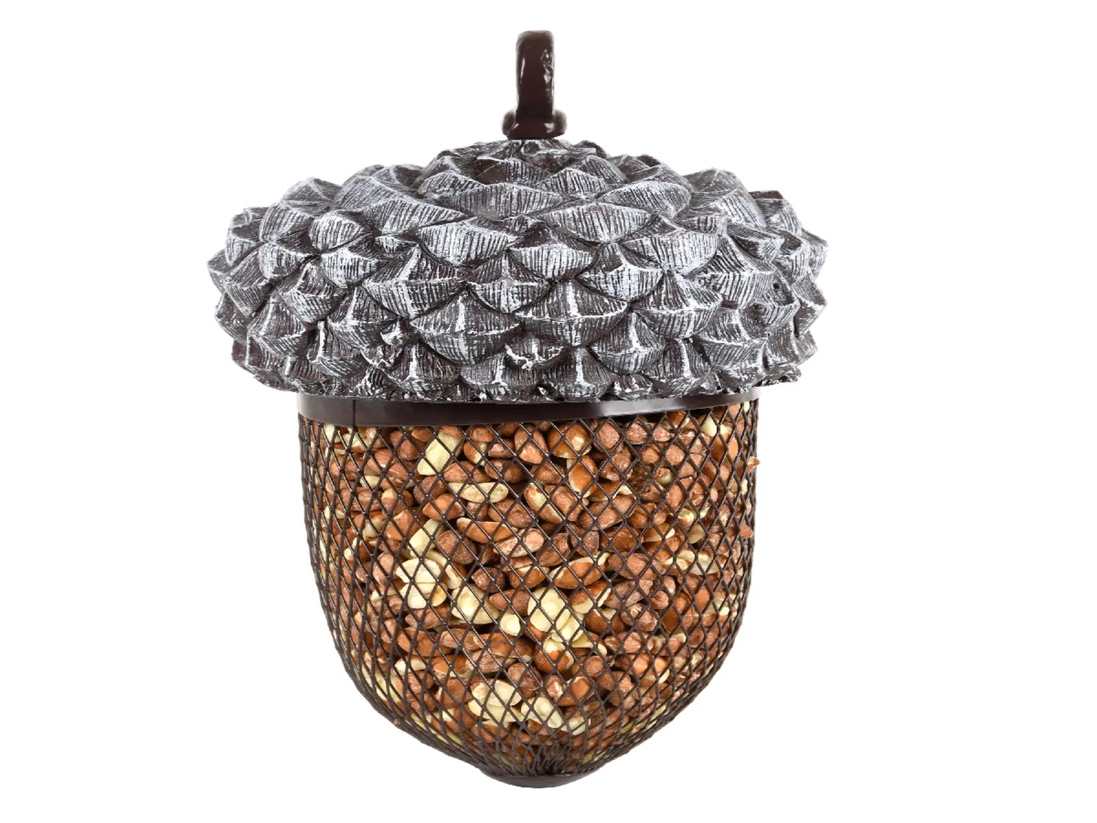 Krmítko pro ptáky ŽALUD, BEST FOR BIRDS, 14x21cm, šedá|Esschert Design