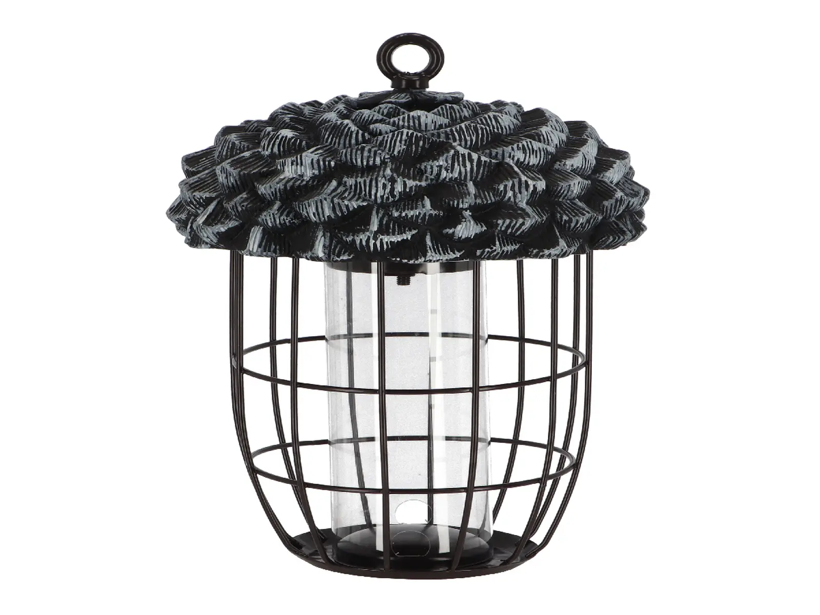 XL Krmítko pro ptáčky ACORN BEST FOR BIRDS žalud, 20x20x29 cm, černá patina|Esschert Design