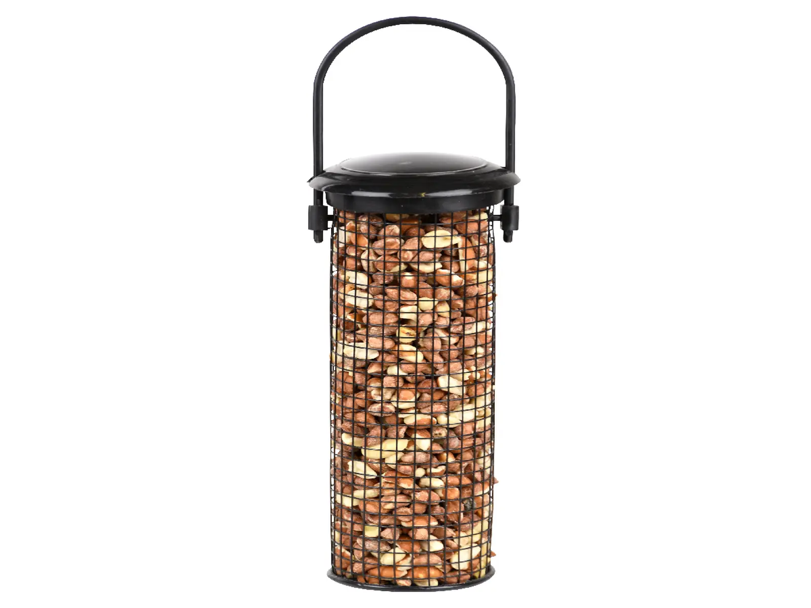 Krmítko pro ptáčky, závěsné, kov, 24x8cm, černá|Esschert Design