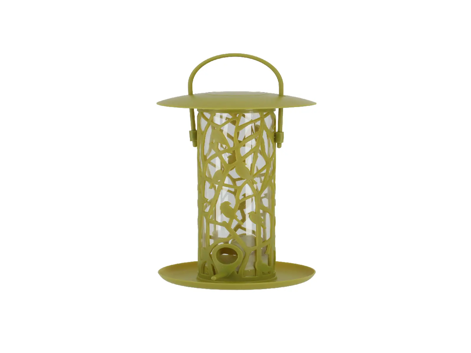 Krmítko závěsné na semena CHIFFCHAFF s podnoží, zelená (DOPRODEJ)|Esschert Design