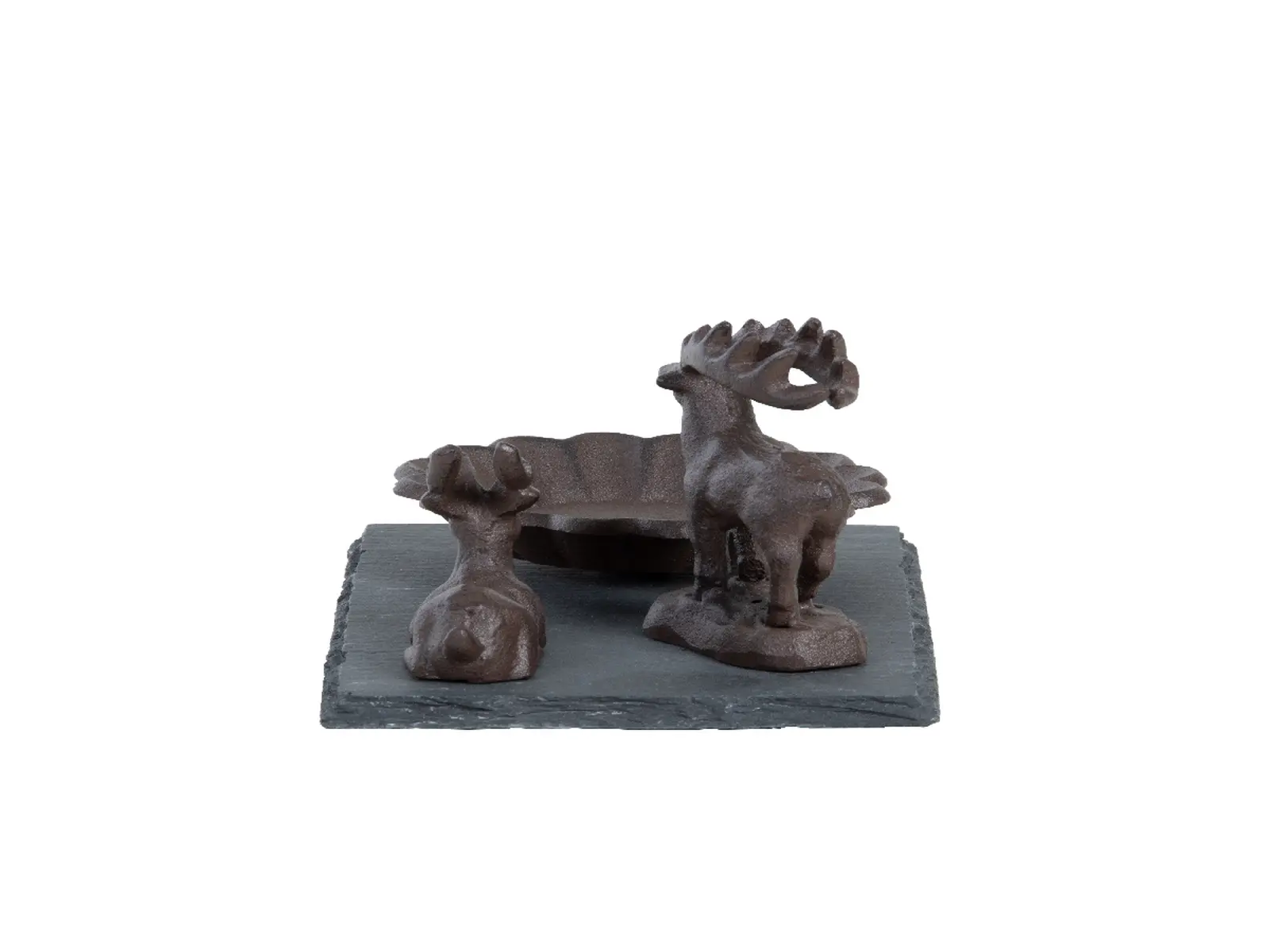 Pítko/koupel pro ptáčky LESNÍ ZVĚŘ, 20x12cm, litina (DOPRODEJ)|Esschert Design