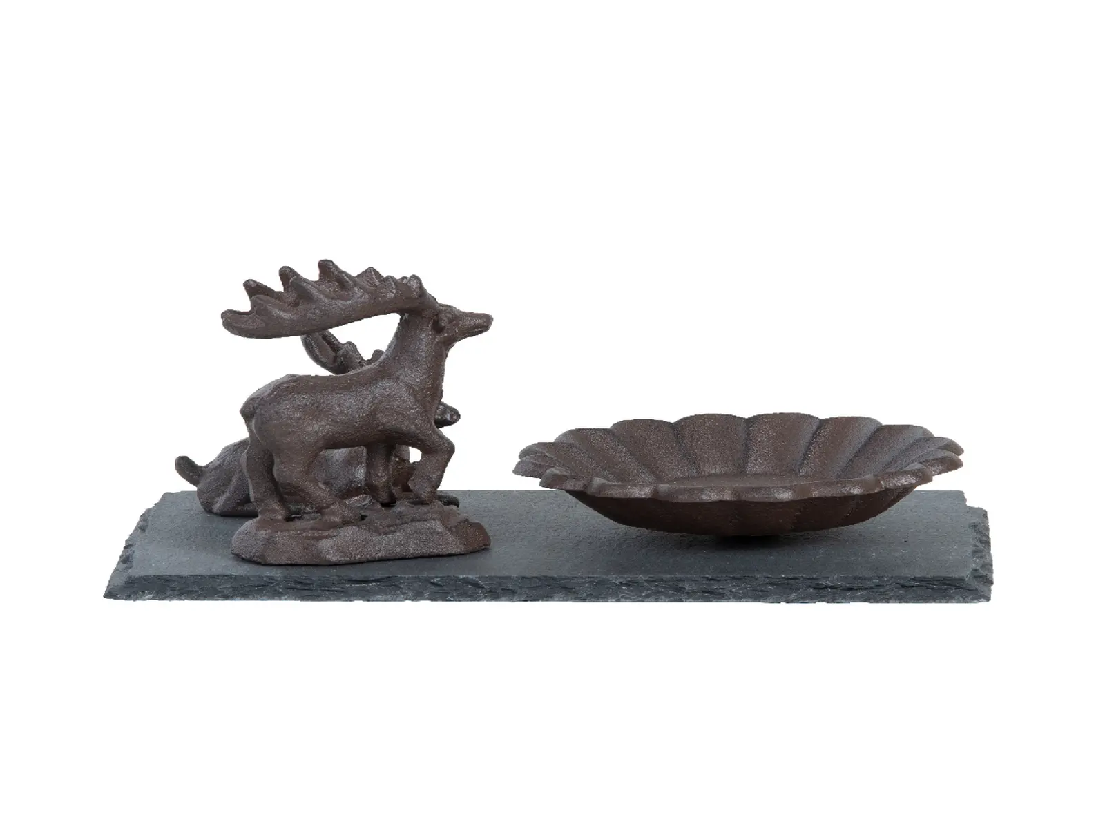 Pítko/koupel pro ptáčky LESNÍ ZVĚŘ, 20x12cm, litina (DOPRODEJ)|Esschert Design