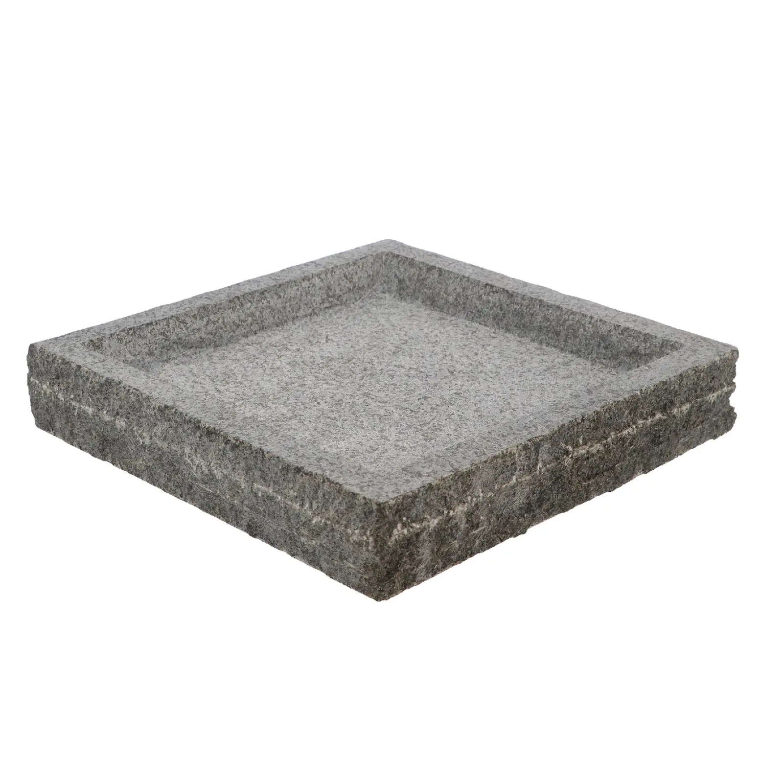 Pítko/koupel pro ptáčky GRANITE, šedá, 37x37x6cm|Esschert Design