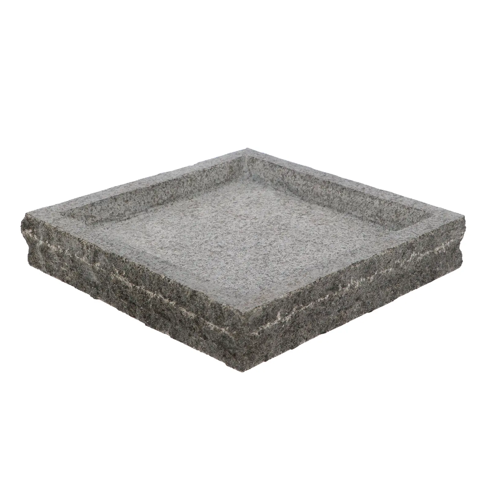 Pítko/koupel pro ptáčky GRANITE, šedá, 37x37x6cm|Esschert Design