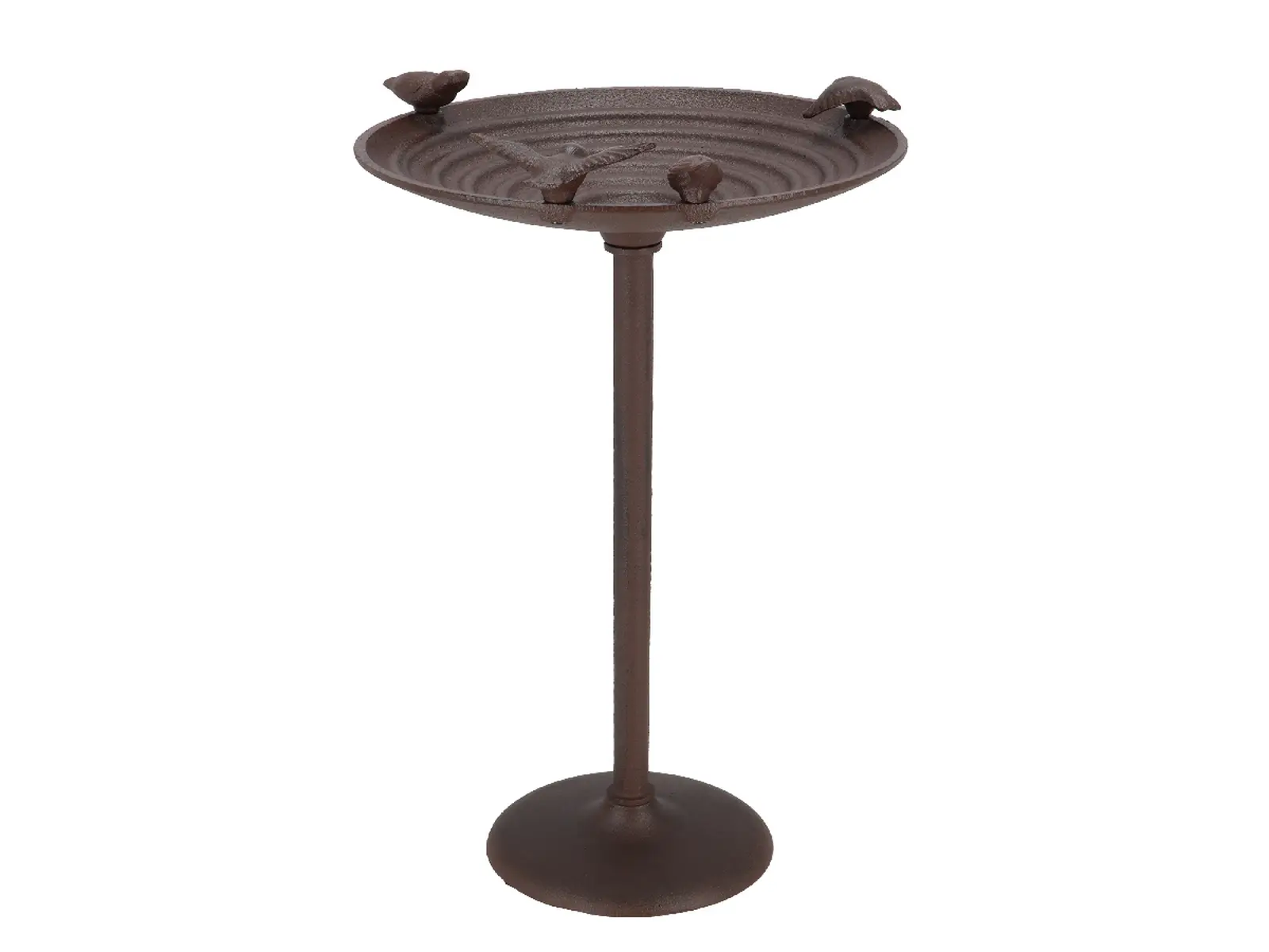 Koupel pro ptáčky BEST FOR BIRDS, litinová, na noze, 60x27cm, hnědá|Esschert Design