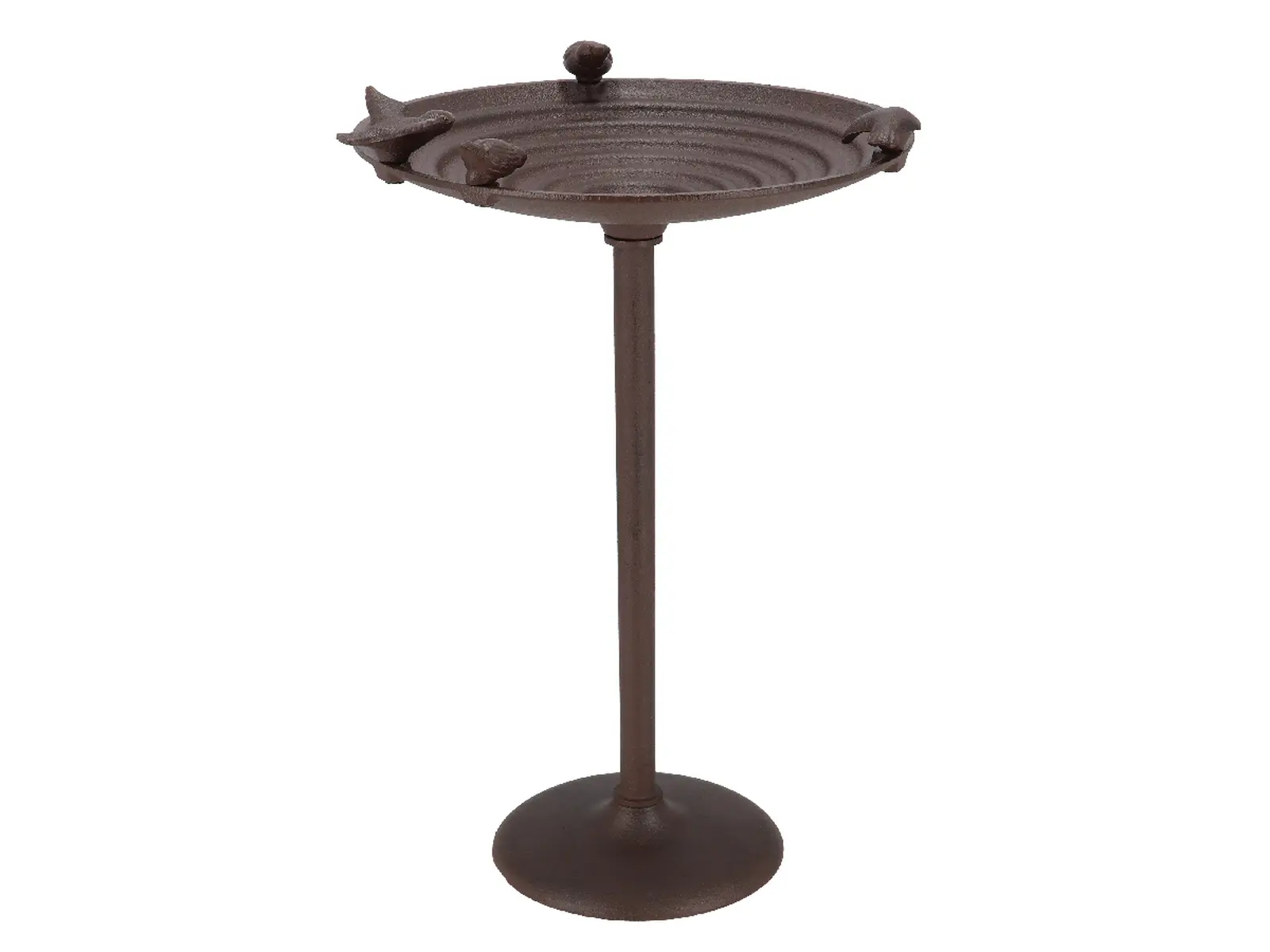 Koupel pro ptáčky BEST FOR BIRDS, litinová, na noze, 60x27cm, hnědá|Esschert Design