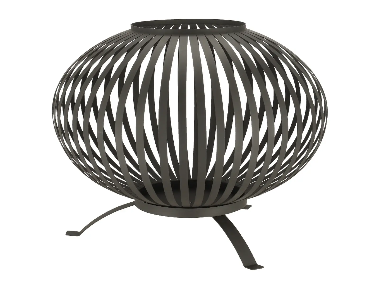 Ohniště FANCY FLAMES Koule, černá, 59 x 59 x 68 cm|Esschert Design